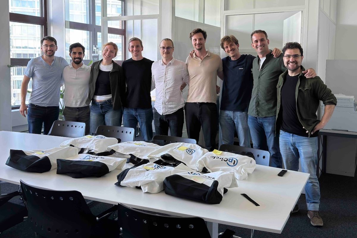 UpCircle team with company merchandise